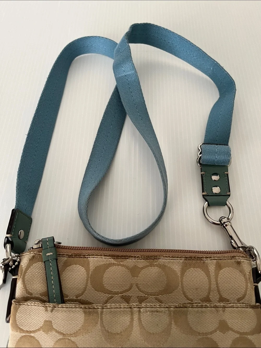 Women/Kids Vintage Coach Signature C Print Crossbody Bag